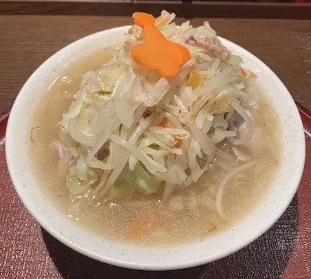 羽田空港 天 野菜増しタンメン