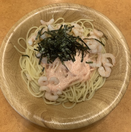 サイゼリヤ 小エビのタラコソースパスタ